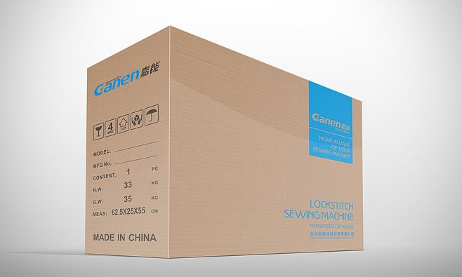 嘉能縫紉機(jī)紙箱設(shè)計(jì) 保護(hù)與美學(xué)的完美融合